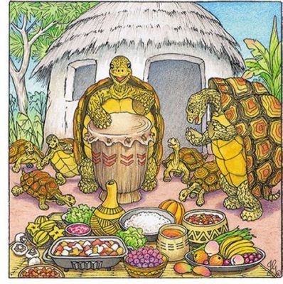  The Tortoise Who Went to Heaven : Une fable nigériane illustrant la vanité de l'ambition démesurée !